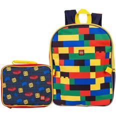 LEGO Classic Backpack Combo Set Boys 2 Piece Backpack Set Back to School Allover Knapsack Set Backpack & Lunch Kit (Multicolored)