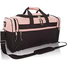 17" Womens Duffle Bag in Pink and Black