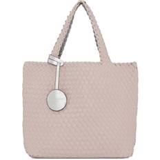 Woven Reversible Tote Bag 08 (Rose/Silver)