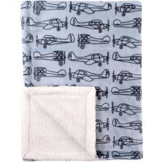 Polyester Baby Blankets Hudson Baby Babyvision Airplane Plush Blanket Blue Blue Blanket