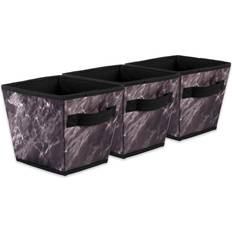 Laundry Baskets & Hampers Design Imports Polyester Laundry Bin Marble Trapezoid