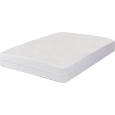 All-in-One Zippered with Bug Blocker Mattress Cover White (190.5x137.2cm)