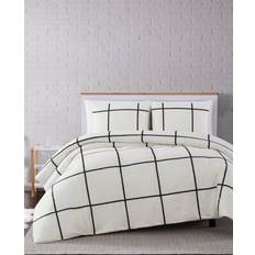 Truly Soft Kurt Windowpane Bedspread White, Green, Black (228.6x228.6cm)