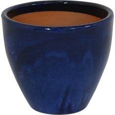Pots Sunnydaze Decor Sunnydaze Resort Outdoor/Indoor High-Fired Glazed Frost-Resistant Ceramic Flower Pot Planter