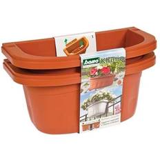 Vasi da Giardino Apollo A34 Double-Sided Adjustable Railing Planter Terra