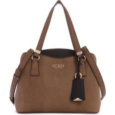 Guess Lyndi Small Girlfriend Satchel Chestnut Multi