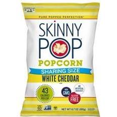 White cheddar popcorn SkinnyPop Gluten-Free White Cheddar Popcorn