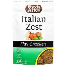 Alive Organic Flax Crackers Italian Zest 4 Oz