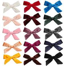 Alligator clip 15 Pack Velvet Bow Alligator Hair Clips Barrettes Teens