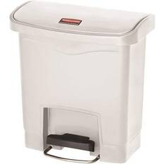 Équipements et Produits de Nettoyage Rubbermaid Poubelle À Pédale Slim Jim 15 L Blanc FG1883554 Corbeille De Déchets