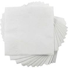 White Paper Napkins Jam Paper Medium Lunch Napkins 6.5x6.5 White 50/Pack