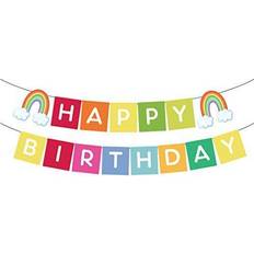 Happy birthday banner Rainbow Happy Birthday Banner,Sunshine Birthday Banner,Rainbow Banner for Party,Decorations