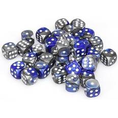 Chessex Chessex Gemini Blue-Steel/white 12mm d6 Dice Block (36)