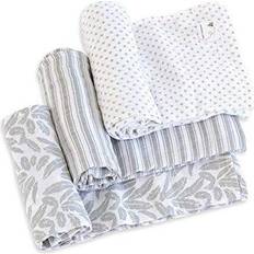 Burt's Bees Baby Nests & Blankets Burt's Bees 3pk Woven Muslin Blanket Dottie Bee