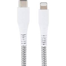 WIAWHT100010801 Braided Charging Cable, White Apple iPhone 5.9ft