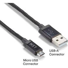 Technologies 6 USB-A to Micro-USB Charging Cable for Samsung/Android, Black NX54695