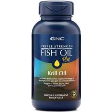 GNC Fatty Acids GNC Triple Strength Fish Oil Plus Krill Oil