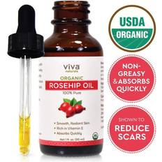 Viva Naturals Organic Rosehip Seed Oil for Face Pure Cold Pressed 30ml