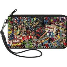 Marvel Comics Avengers Comic Collage Canvas Zip Wallet