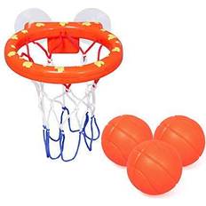 Bath Toys Zoordo Bath Toys Bathtub Basketball Hoop Balls Set For Toddlers Kids With Strong Suction Cup Easy To Install Fun Games Gifts In Bathroom 3 Balls Included