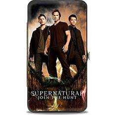 Buckle-Down Wallet Hinged Dean Sam Castiel Standing Pose Supernatural Join The Hunt Vegan