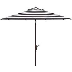 11 foot outdoor umbrella Safavieh Iris Patio Collection Patio Umbrella, Black