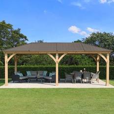 Cedar gazebo Yardistry 12 × Meridian Cedar Gazebo