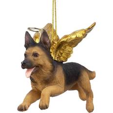 Design Toscano 3 Honor the Pooch German Shepherd Holiday Dog Angel Ornament Figurine