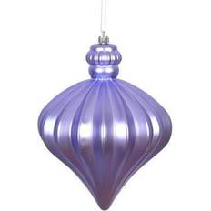 PVC Christmas Tree Ornaments Vickerman 478752 Lavender Matte Drop Christmas Tree Ornament