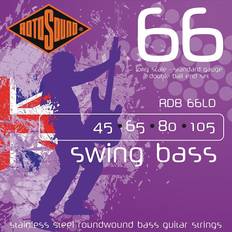 Double end ball Rotosound Stainless Steel Standard Gauge Roundwound Double Ball End Bass Strings (45 65 85 105)