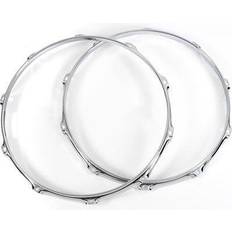 Side effect DW 10 Lug True Hoop Batter and Snare Side Pair 14 in. Chrome