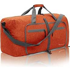 Duffel Bag 85L Packable Duffle Bag with Shoes Compartment Unisex Travel Bag Water-Resistant Duffle Bag(Orange,85L)