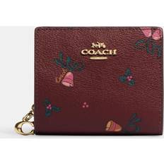 Coach Multicolored Wallets Coach Snap With Holiday Bells Print - Multi - Multi