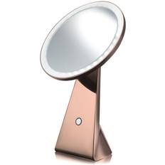 LED NuBRILLIANCE Rechargeable Mirror Rose Color Dimmable