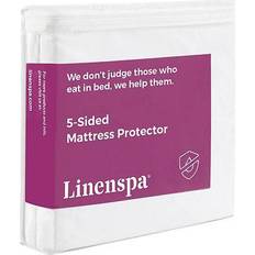 Linenspa Essentials Five-Sided Protect or Mattress Cover White