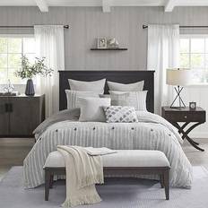 Textiles Madison Park Signature Essence Clip Bedspread Gray