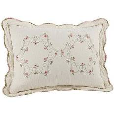 Modern Heirloom FELISA STD SHAM 20X26+2 Pillow Case White, Pink