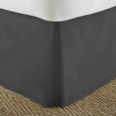 Black Valance Sheets Home Collection Premium Pleated Dust Ruffle Valance Sheet Black (203.2x152.4)