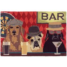 Red Sheepskin Liora Manne Frontporch Bar Patrol Red