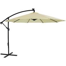 Garden & Outdoor Environment Sunnydaze Decor Sunnydaze Outdoor Steel Cantilever Offset Patio Umbrella with Solar Lights Air Vent