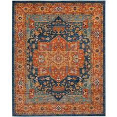 Orange and blue oriental rugs Safavieh Damjan Oriental Orange, Blue