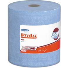 WYPALL 11-1/10 13-2/5 in. Denim Blue X90 Cloth Cleaning Wipes, Jumbo Roll 450/Roll, 1 Roll/Carton