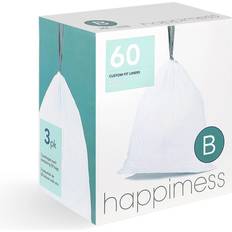 Happimess HPM3000-5.3GAL-TRASH-BAG Custom Fit 60 Count 5.3 Gallon Trash