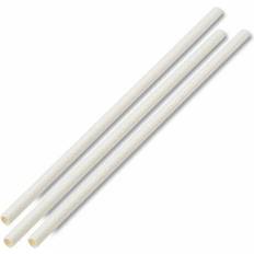 Boardwalk Unwrapped Paper Straws, 7.75" X 0.25" White, 4,800 Straws/carton BWKPPRSTRWUW White