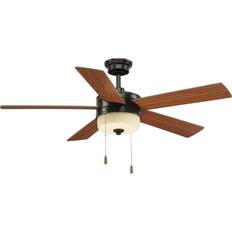 54 inch ceiling fan with light and remote Progress Lighting Verada 54 Antique Bronze Ceiling Fan with Kit