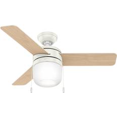 42 inch white ceiling fan Hunter Acumen 42 Fresh White Ceiling Fan with Light Kit