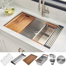 Ruvati 28 Single Bowl Undermount 16-Gauge Sink