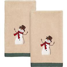 Red Guest Towels Avanti Friends Gather Snowman Guest Towel Multicolor, Red, Green (45.72x)