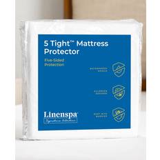 Linen Mattress Covers Linenspa Signature Collection 5Tight Five-Sided Protector Mattress Cover White