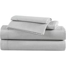 Bed Sheets Eddie Bauer Solid Cotton Flannel Queen Bed Sheet Gray